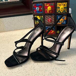 Authentic Used Paige Vera Black Suede Heels